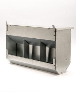 Бункерная кормушка c крышкой для кроликов 3 секции